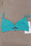 BASERANGE Mississippi Bra Narrow Collection Bamboo Fiber Bamboo Cotton Soft Underwear France BAS-BRMI-BL-SP25-LSS Turquoise